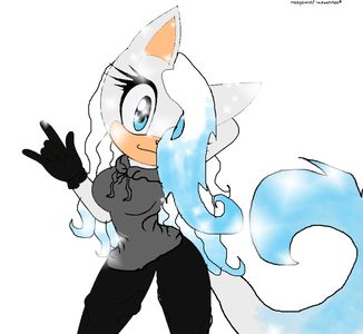 Frost Lynn the Snow Wolf ~@CamilleTheHedgehog14's request