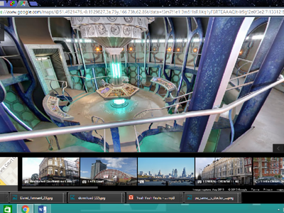 you can go in the tardis on google maps!