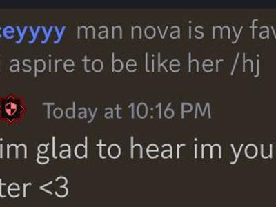 OMG OMG NOVA NOTICED MEEE AHHHHHH