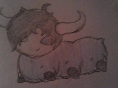 One of my homestuck OCs as a grub