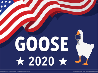 PLEASE ELECT GOOSE PREZ