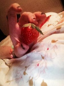 Itty bitty strawberry