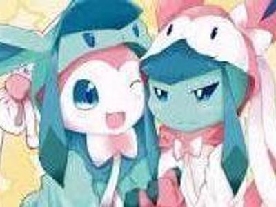 Glaceon:Hey!! I don't wanna look like a girly Sylveon:But Dressup dressup is not yet over!