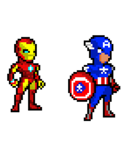 Captain America and Iron man.