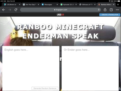 Speak enderman