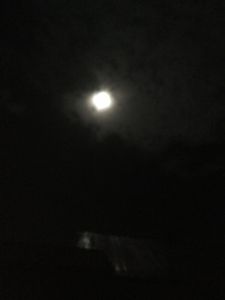 Super moon! So small but so bright