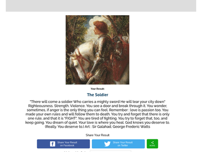 took another quiz (for real this time) do u think this is right or wrong