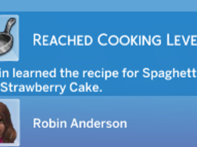 Why did I figure my sim could create a spaghetti and strawberry cake,and not the two things seperate