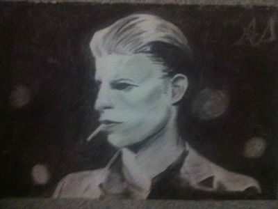 David Bowie (charcoal, it took me 2 and a half hours!)