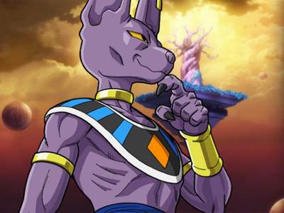 Beerus: thinking of bulma's food while he destroys another planet