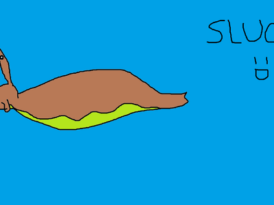 Wolfie's pet, Sluggy.