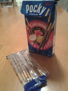 trying pocky for first time.