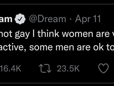 Dream isn't gay, he's bisexual with a preference for women can yall-