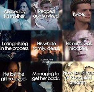 NO ONE can say that Peeta is a weakling.