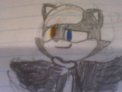 This is my sonic OC,Kalley*her eye is yellow..not orange*