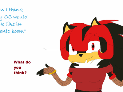 How I think my OC would look like in 'Sonic Boom"