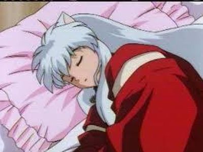 Cute and sleepy Inuyasha...KAWAII!!!