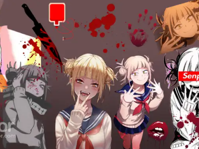 Old Himiko Toga Wallpaper I made in Middle School :}