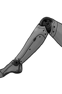 Drew a robot leg :p