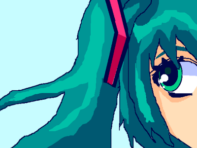 i made a picture of miku :p