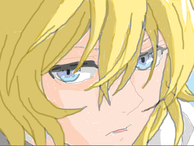 Digital drawing done via program and tracing of Mikaela Hyakuya (Owari No Seraph/Seraph of the End)