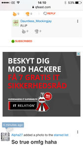 Check it out! A Danish ad on Qfeast!