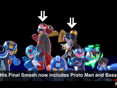 It's cool seeing bass in super smash bros.