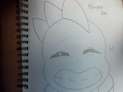 I drew monster kid...