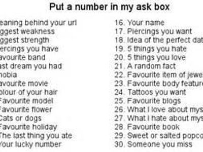 me gert bored so put in the comments anumber and i'll answer honestly