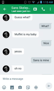 My chat with my friend from yesterday