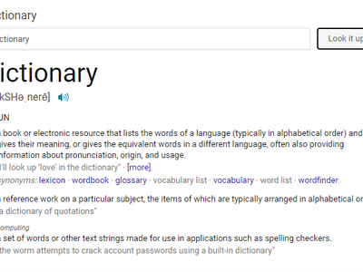 I'm using the dictionary to look up what dictionary means. Triple dictionary