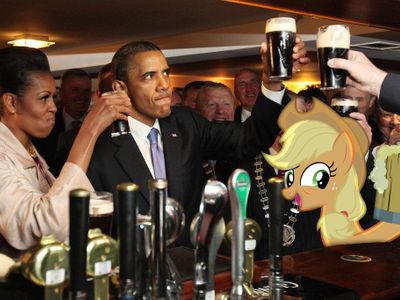 Obama X Applejack is the ultimate OTP.