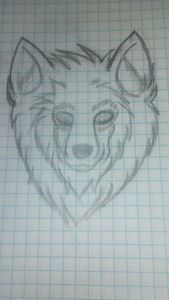 I drew a wolf! I feel su prouds! :'^D