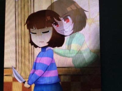 This is me and my friend no lye I'm frisk ( not the real me tho )