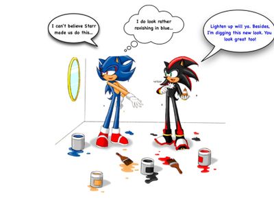 Sonic and Shadow's dare