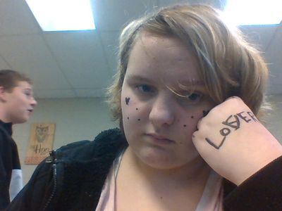 i let my friend go at me with a marker