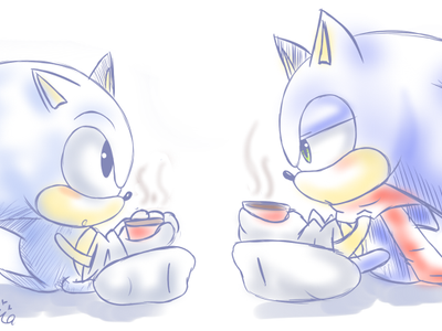 Classic and Modern Sonic