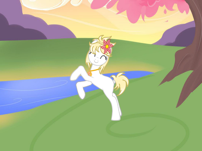 My new pony oc, Sun Blossom!