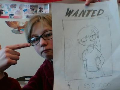 My terrible wanted poster (Lena)