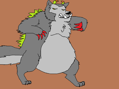 What will happen when Wolfie eats too much junk food...