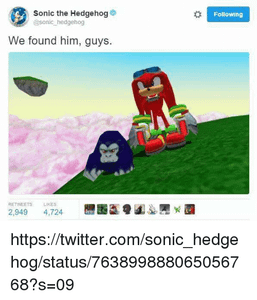 knuckles found someone ;0