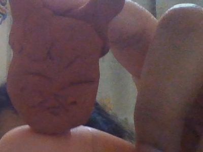 my  sister's ' clay cat '