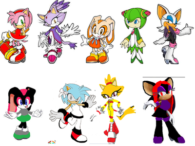 (for Jackie) Sonic girls