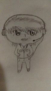 i drew a chibi me