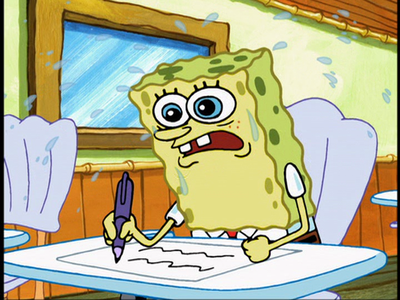 Me doing a Major grade assignment last minute