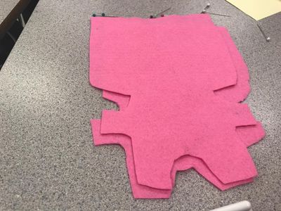 Felt cutout acquired-