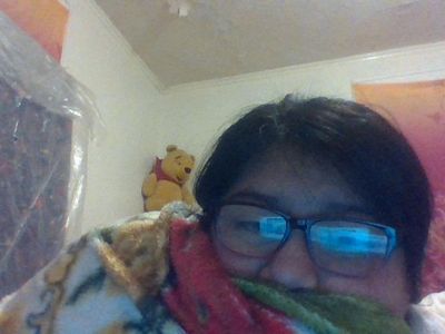 Me *i cover myself with my mexican blanket*