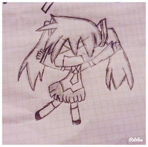 Me drawing miku!