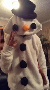 I LOVE MY NEW SNOWMAN HOODIE!!!