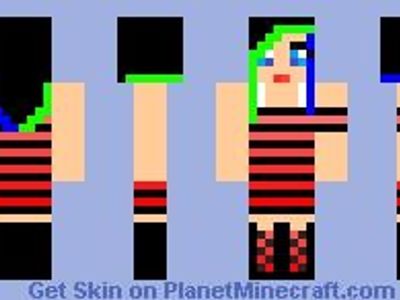 Look! I made a (really crappy) Minecraft Skin!